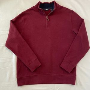 Lands’End 100% Cotton Quarter Zip Men’s Sweater Size M 38-40